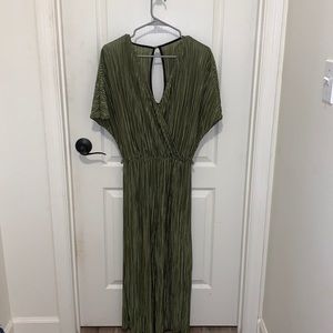 Olive green jump suit